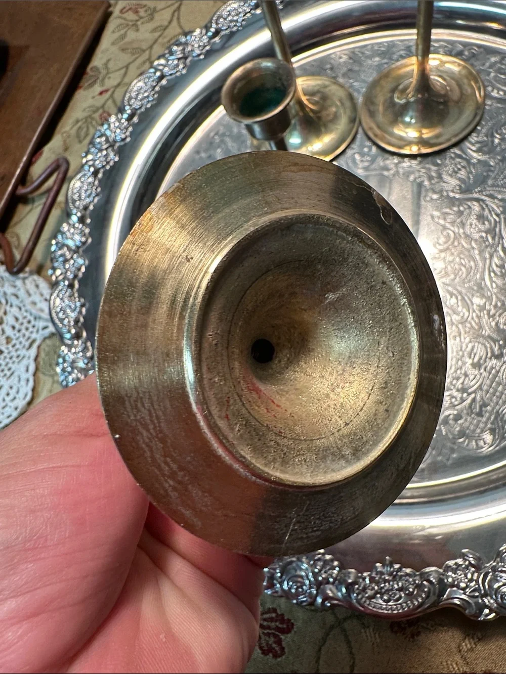 Brass Taper Candle Holders - Set of 4